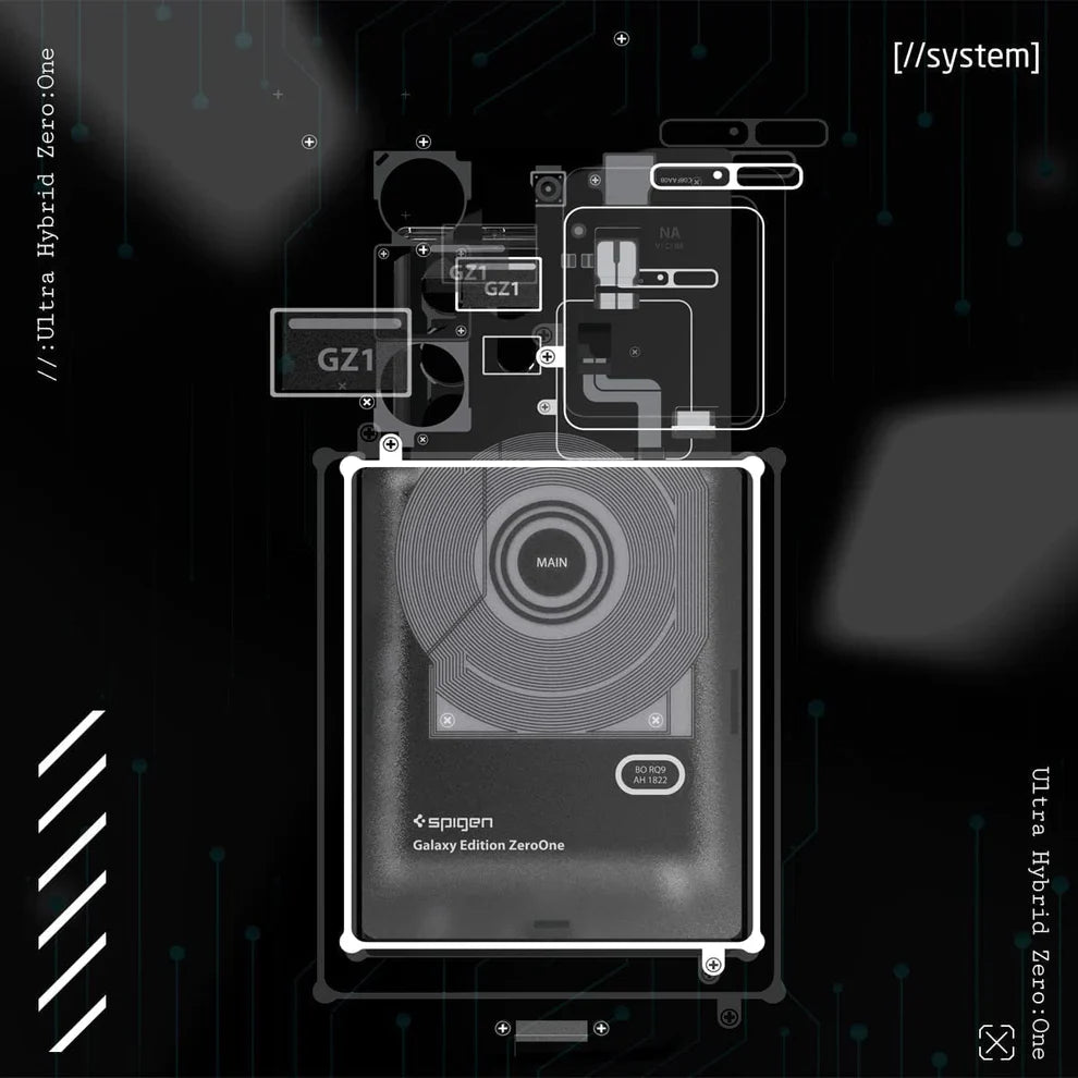 Ultra Hybrid Zero One Back Cover Case for Samsung Galaxy S23 Ultra