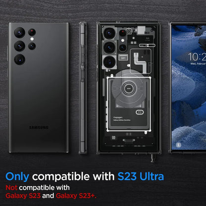 Ultra Hybrid Zero One Back Cover Case for Samsung Galaxy S23 Ultra