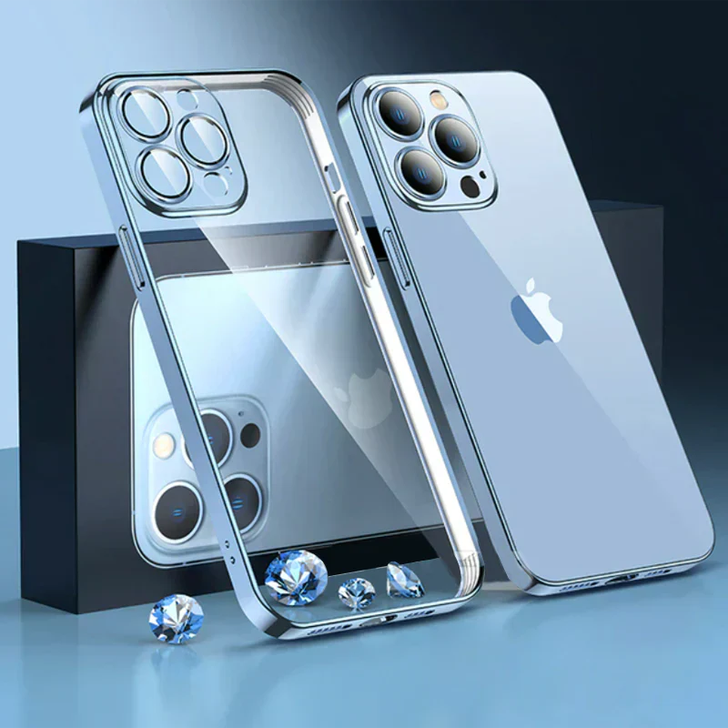 IPHONE 14 SERIES ELECTROPLATING  CASE WITH LENS PROTECTION