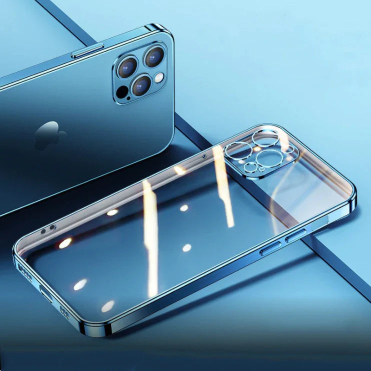 iPhone 11 Pro Max Electroplating Silicone Transparent Glitter Case