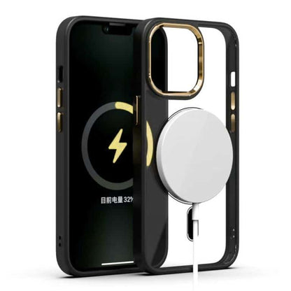 MagSafe Case with Metal Shine Camera Ring For iPhone 13 series