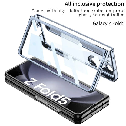 Transparent Case With Screen Protector & Tough Pen For Galaxy Z Fold 5