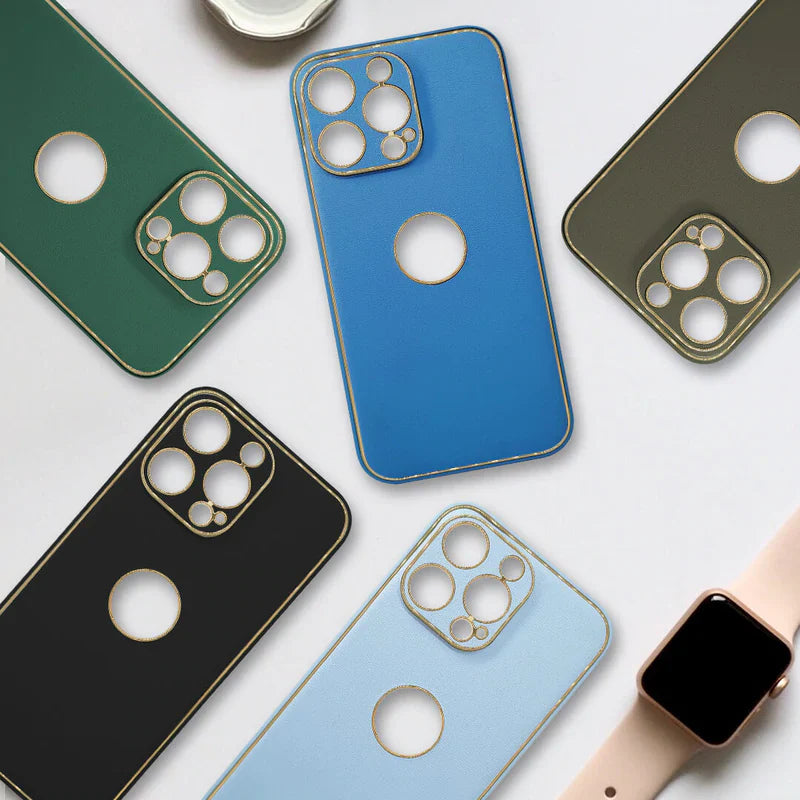 iPhone13-Series Leather Shield Matte Back Case