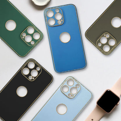 iPhone13-Series Leather Shield Matte Back Case