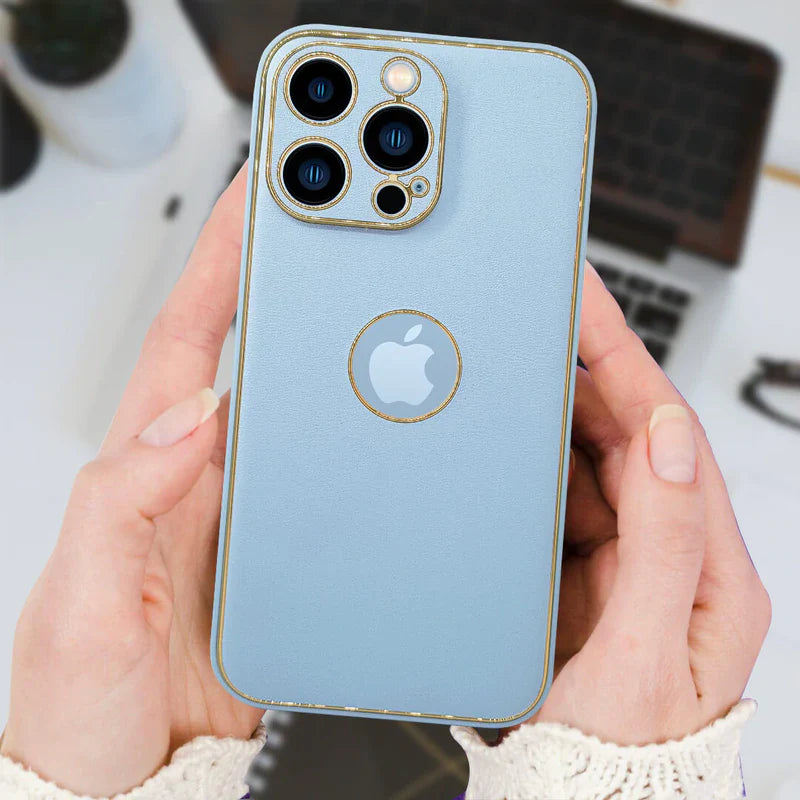 iPhone13-Series Leather Shield Matte Back Case