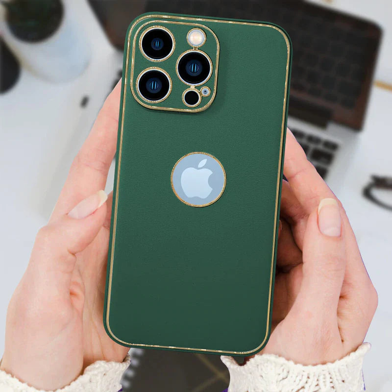 iPhone13-Series Leather Shield Matte Back Case