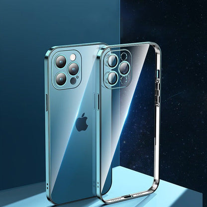 iPhone 13 Series Electroplating Silicone Transparent Glitter Case