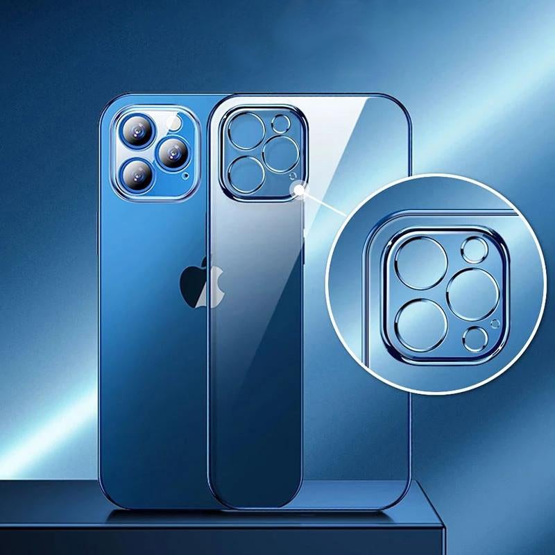 iPhone 13 Pro Max Electroplating Silicone Transparent Glitter Case