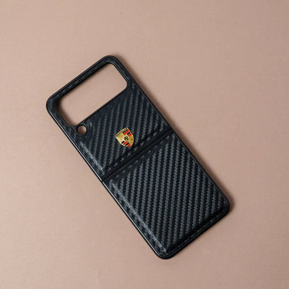Luxury Carbon Fiber Motorsports Case - Galaxy Z Flip3 / Z Flip 4