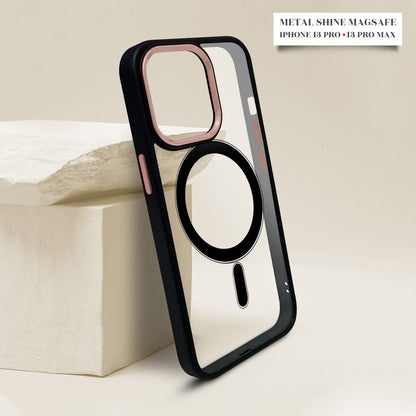 MagSafe Case with Metal Shine Camera Ring For iPhone 13 series