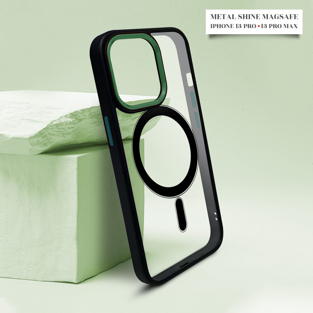 MagSafe Case with Metal Shine Camera Ring For iPhone 13 series