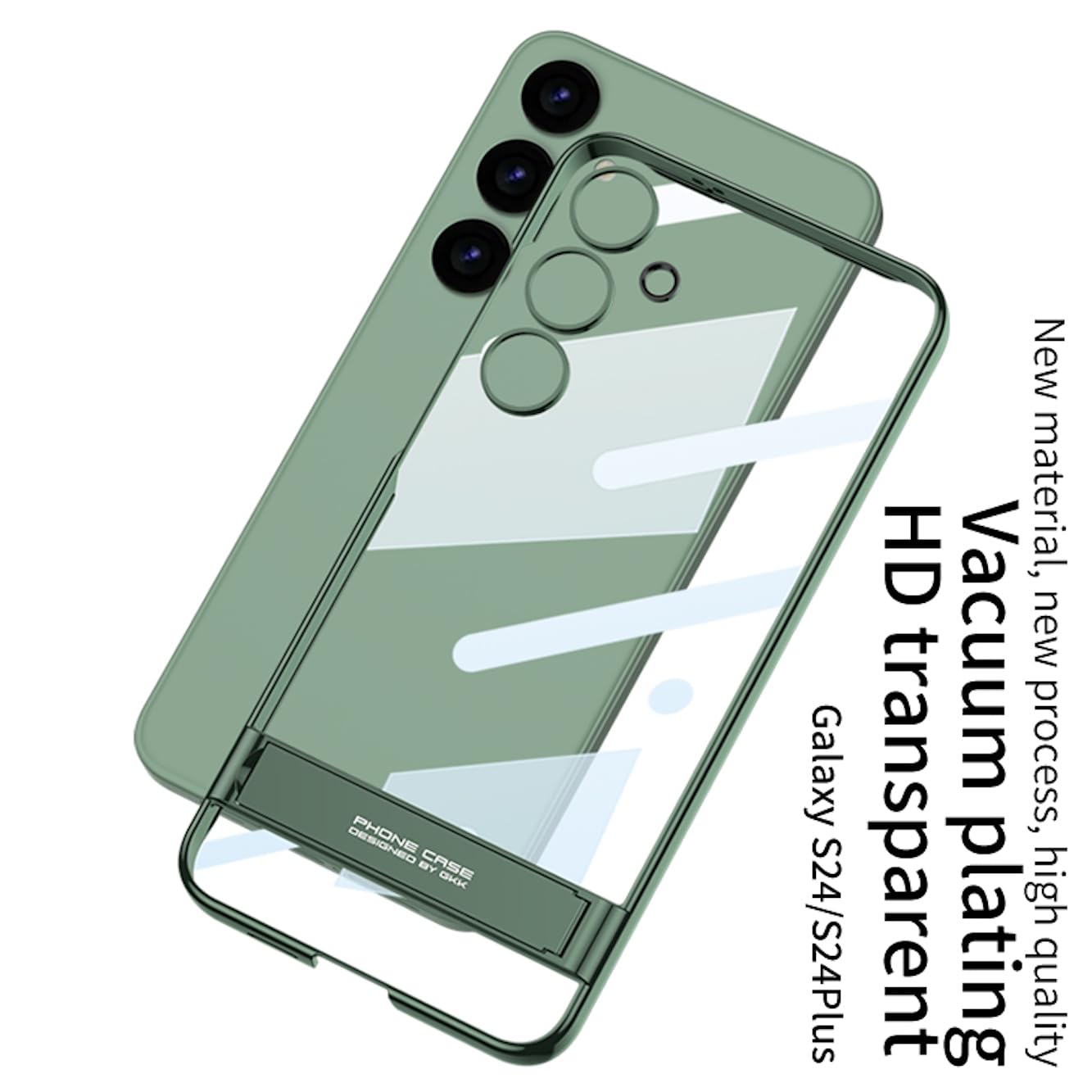 Kickstand Transparent Side Stand Case For Galaxy S25